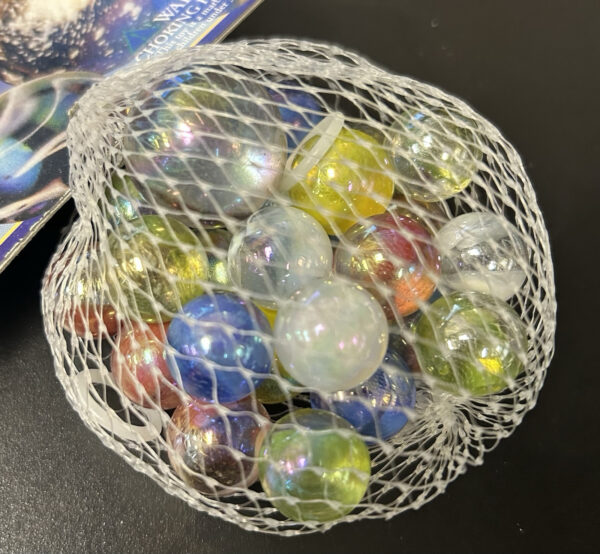 Gumballs Collector Series Net Bag Glass Mega Marbles Vacor 1 Shooter 24 Players
