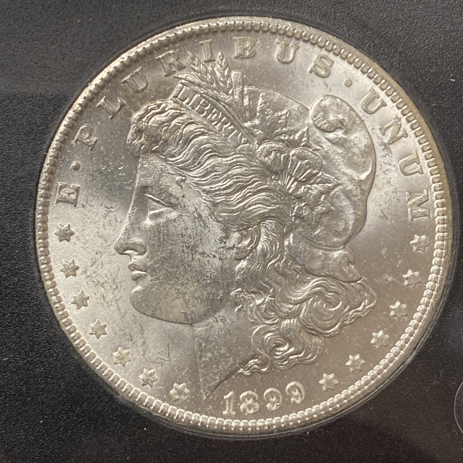 1899-O Morgan Silver Dollar $1 US 90% Silver Coin Almost Uncirculated Details!