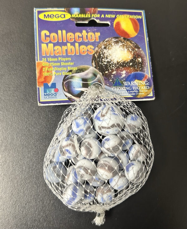Arctic Bear Collector Series Bag Glass Mega Marbles Vacor 1 Shooter 24 Players