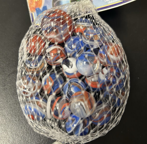 Cracker Jack Collector Series Bag Glass Mega Marbles Vacor 1 Shooter 24 Players