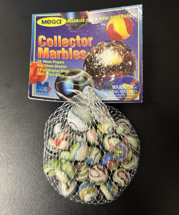 Africa Collector Series Net Bag Glass Mega Marbles Vacor 1 Shooter 24 Players