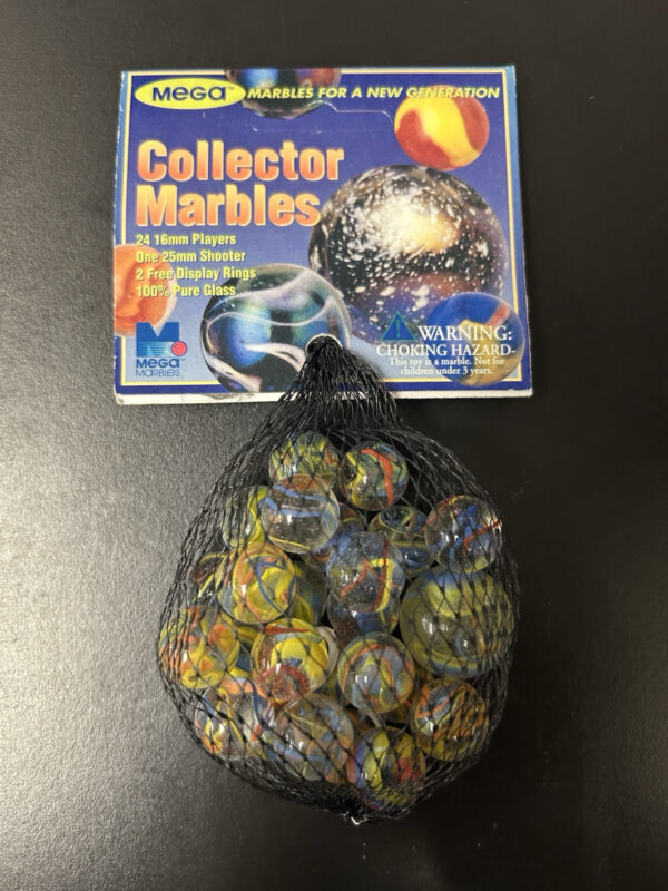 Fiesta Collector Series Net Bag Glass Mega Marbles Vacor 1 Shooter 24 Players