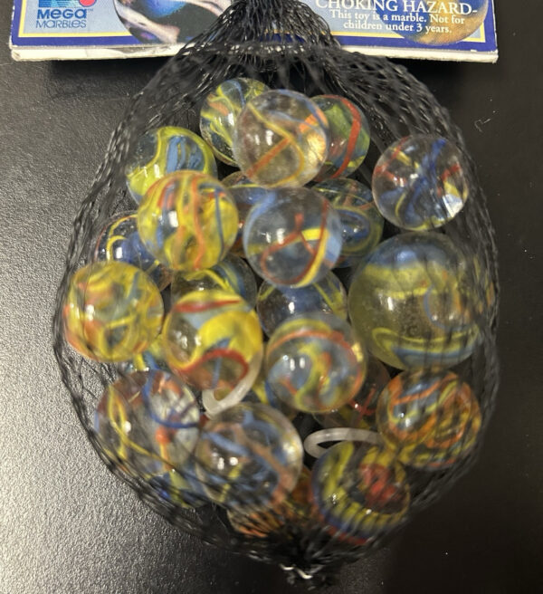 Fiesta Collector Series Net Bag Glass Mega Marbles Vacor 1 Shooter 24 Players