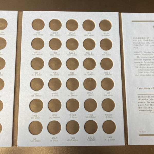 Whitman Lincoln Cent Penny Coin Folder Number Two Album Book 1941 - 1974 LikeNEW
