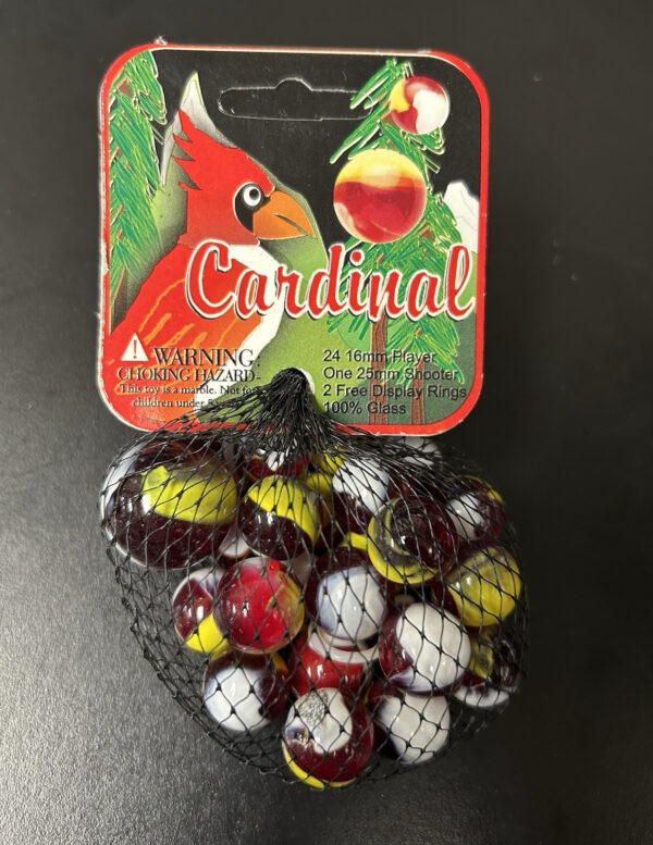 Cardinal Mega Marbles Net Bag 24 Players 1 Shooter Retired Set (2004-2006)