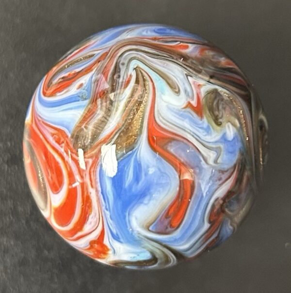 Jumbo Marble 5 Inch Circumference (Rare, Beautiful Design) Not Complete Sphere