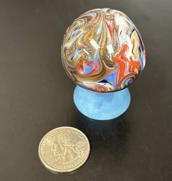 Jumbo Marble 5 Inch Circumference (Rare, Beautiful Design) Not Complete Sphere
