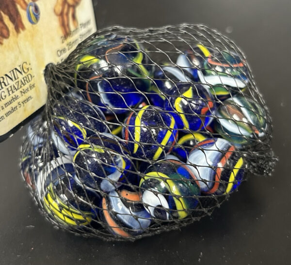 Michelangelo Mega Marbles Net Bag 24 Players 1 Shooter Retired Set (2004-2006)