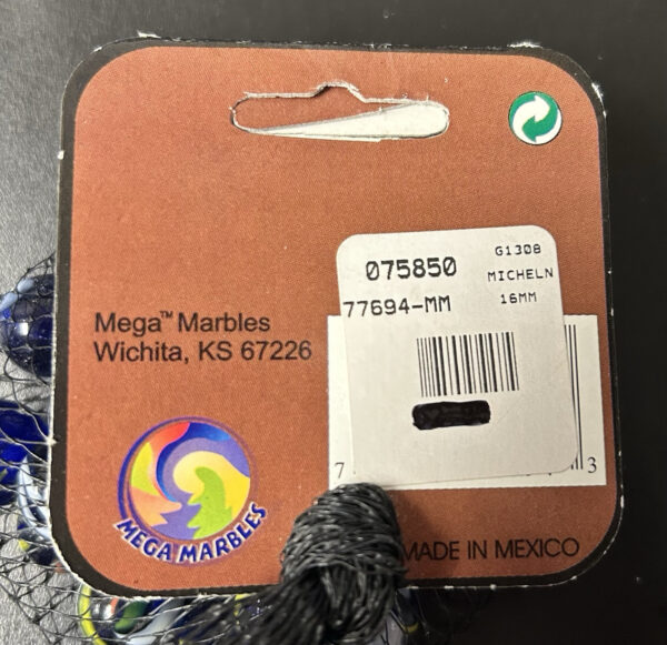 Michelangelo Mega Marbles Net Bag 24 Players 1 Shooter Retired Set (2004-2006)