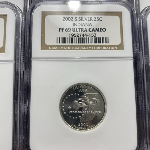 (35 Coins) 1999-2005 S Silver Proof State Quarters, NGC PF 69 Ultra Cameo Lot 35