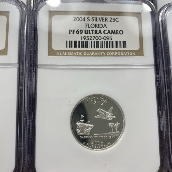 (35 Coins) 1999-2005 S Silver Proof State Quarters, NGC PF 69 Ultra Cameo Lot 35
