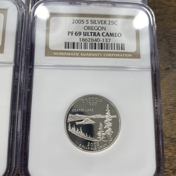 (35 Coins) 1999-2005 S Silver Proof State Quarters, NGC PF 69 Ultra Cameo Lot 35