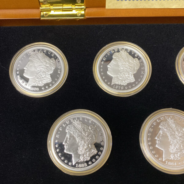 Complete “CC” Carson City Morgan Silver Dollar Tribute Proof Set W/ Display Case