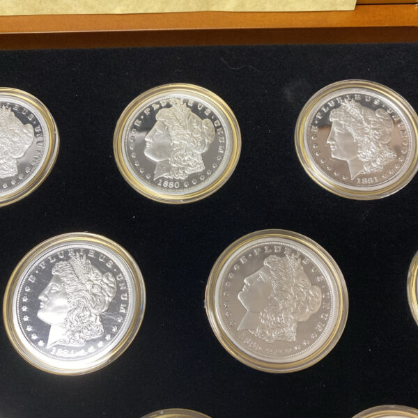 Complete “CC” Carson City Morgan Silver Dollar Tribute Proof Set W/ Display Case