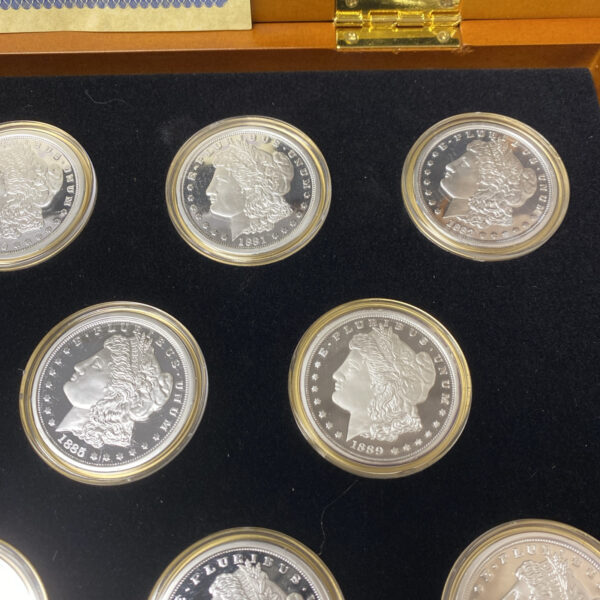 Complete “CC” Carson City Morgan Silver Dollar Tribute Proof Set W/ Display Case