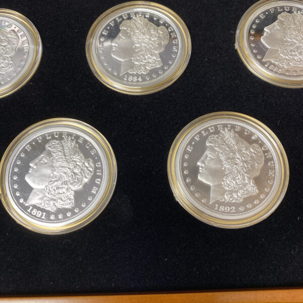 Complete “CC” Carson City Morgan Silver Dollar Tribute Proof Set W/ Display Case