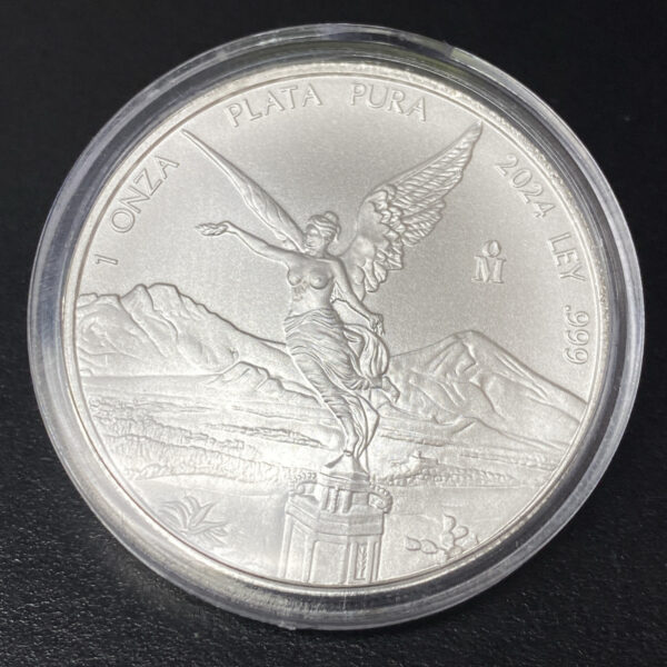2024 Mexico 1 oz Fine Silver .999 BU Libertad (One Troy Ounce) In Capsule