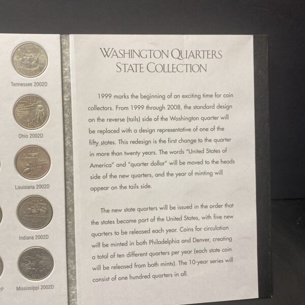 Washington Quarters State Collection 1999-2003 (Volume 1) Full Set 52 Coins P&D