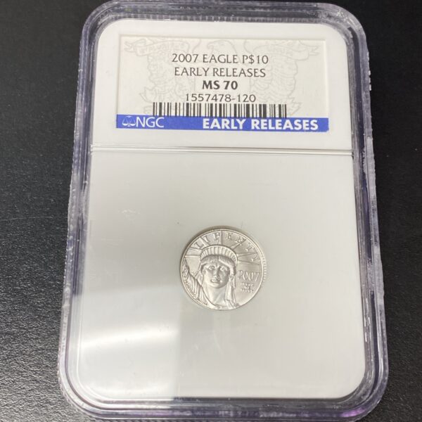 2007 1/10 oz $10 Platinum Eagle NGC PF70 ULTRA CAMEO Early Releases