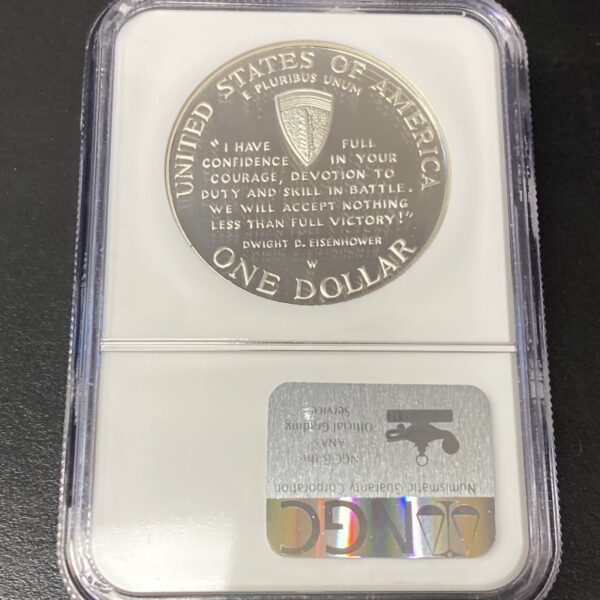1991-1995 W World War 2 Proof Commemorative Silver Dollar $1  NGC PF 69 UC