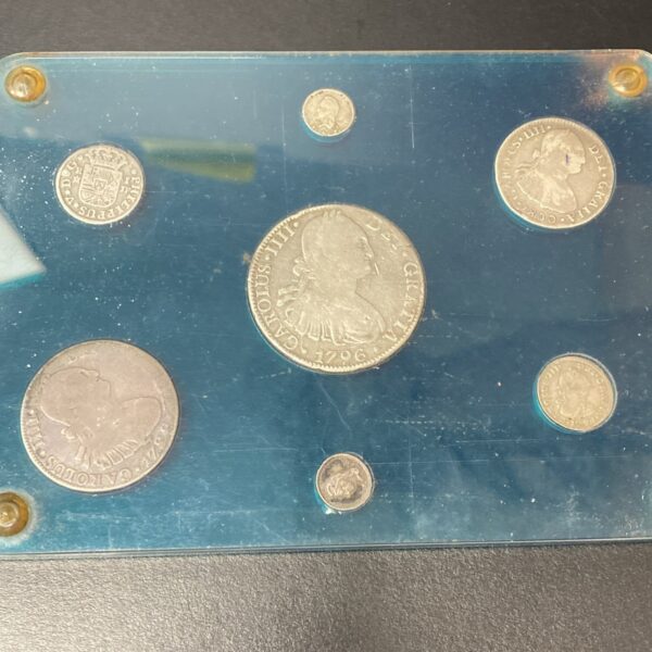 7 Coin Set - MEXICO SPANISH COLONY 8 4 2 1 1 1/4 1/4 Reales 1796 Charles IV 1731