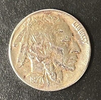 1927-D Buffalo Nickel Extra Fine Details Buffed 3192701