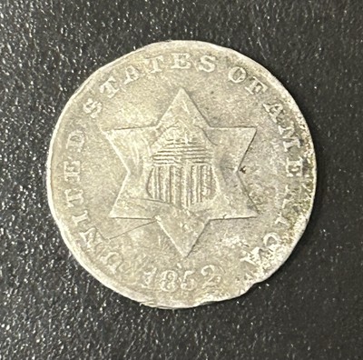 1852 3 Cent Silver Piece - 90% Silver 2185202