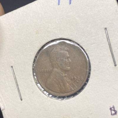 1925-S Lincoln Wheat Cent Penny Better Date Fine Details *116
