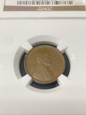 1909-S Lincoln Wheat Penny Copper Cent 1C NGC AU 50 BN Key Date