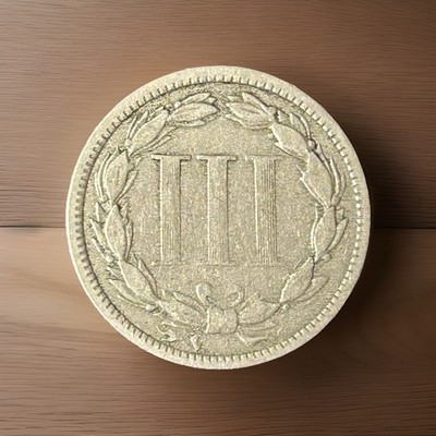 1872 Three Cent Nickel Fine Details 2187201