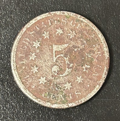 1869 Shield Nickel Genuine 3186901