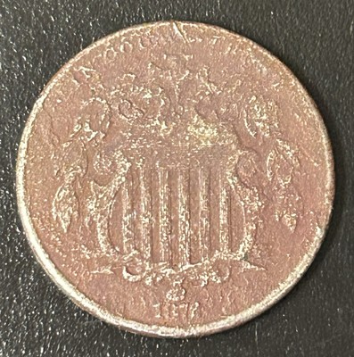 1872 Shield Nickel Genuine 3187201