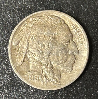 1913-P Buffalo Nickel Type 1 Very Fine Condition 3191306
