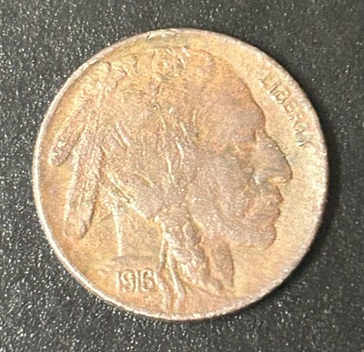 1916-D Buffalo Nickel Extra Fine Condition Chocolate Toning 3191602