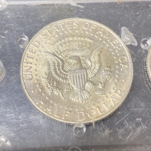 1964 US Mint 5 Coin 90% Silver Proof Set in Clear Holder (Holder Has Scratches)