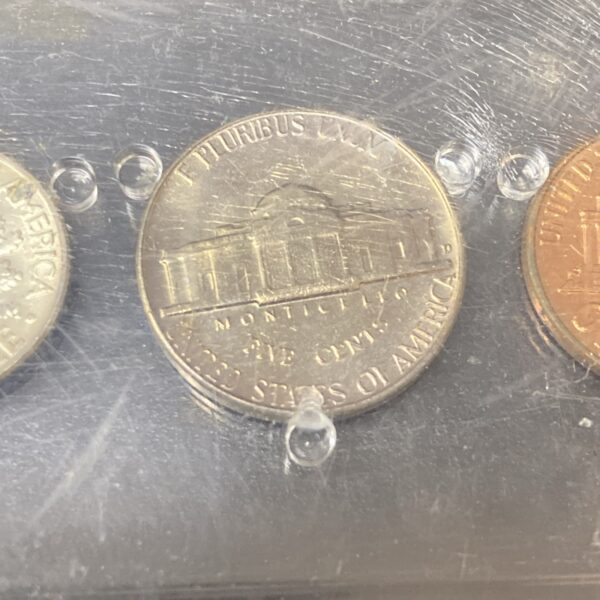 1964 US Mint 5 Coin 90% Silver Proof Set in Clear Holder (Holder Has Scratches)