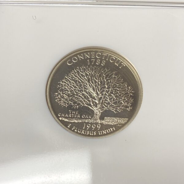1999 S Clad Proof Connecticut State Quarter - NGC PF 70 Ultra Cameo 25c US