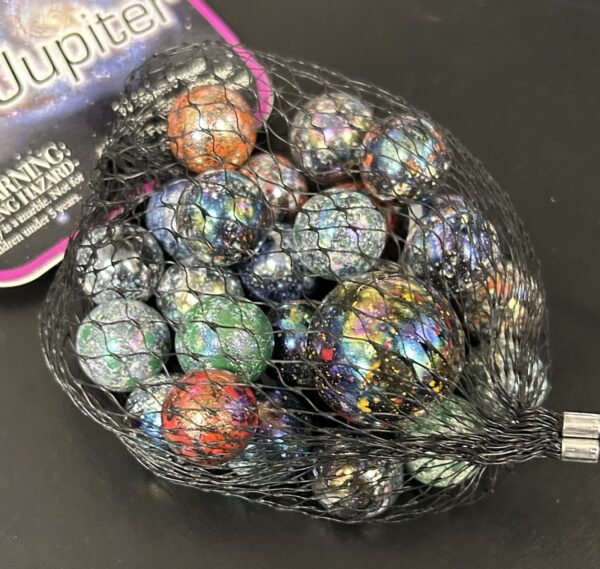 Jupiter Mega Marbles Net Bag 24 Players 1 Shooter Retired Set (2004-2006)