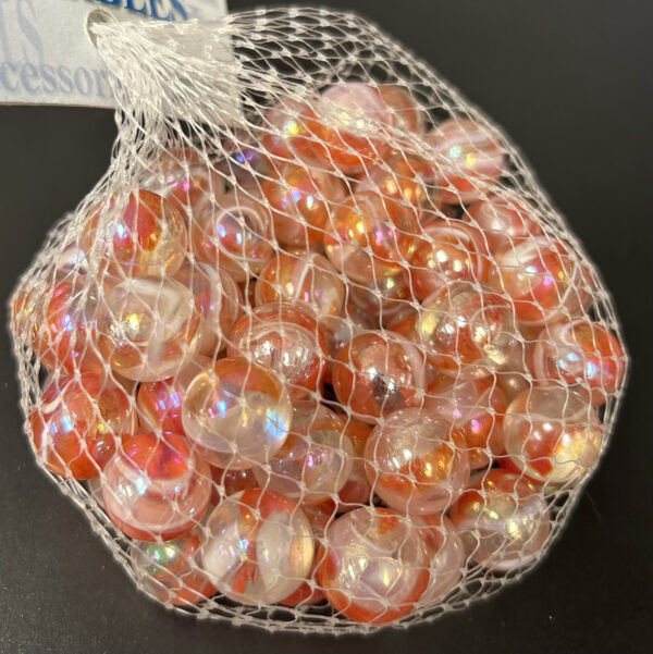 Mango Swirl Marbles Mega Marbles Net Bag 60 Count 16mm Round