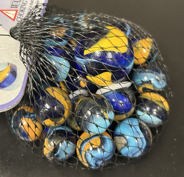 Dragonfly Mega Marbles Net Bag 24 Players 1 Shooter Retired Set (2004-2006)