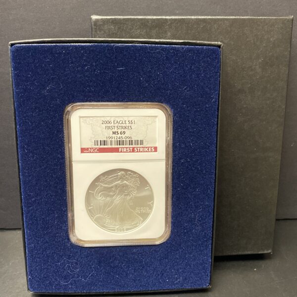 2006 $1 American Silver Eagle NGC MS69 ~ 1oz Silver Coin ~ FIRST STRIKE