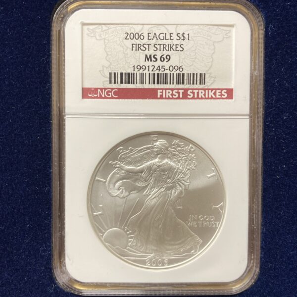 2006 $1 American Silver Eagle NGC MS69 ~ 1oz Silver Coin ~ FIRST STRIKE