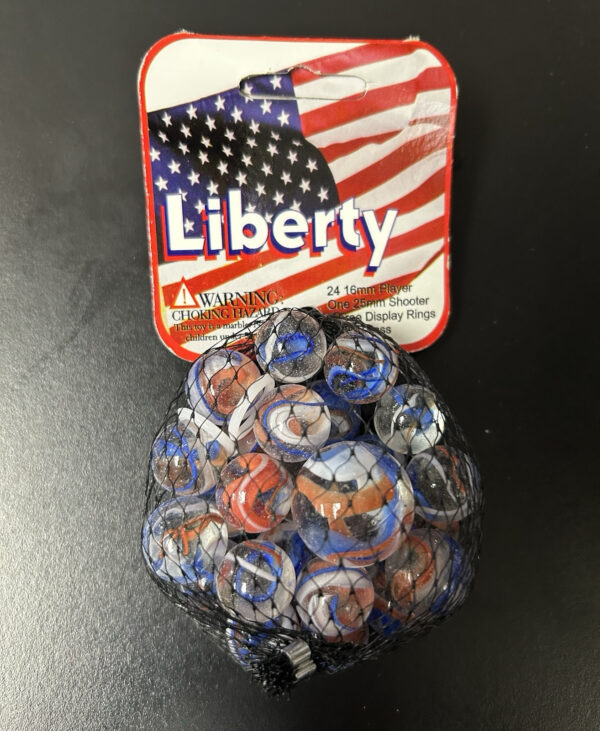 Liberty Mega Marbles Net Bag 24 Players 1 Shooter Retired Set (2004-2006)