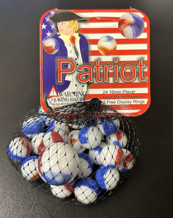 Patriot Mega Marbles Net Bag 24 Players 1 Shooter Retired Set (2004-2006)