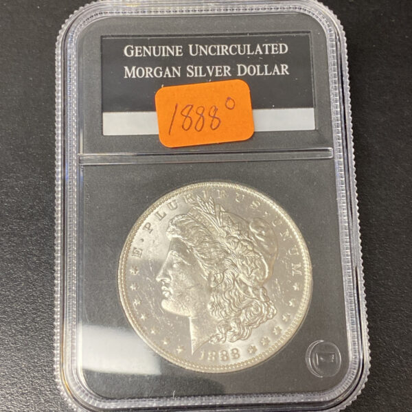1888-O Morgan Silver Dollar $1 US 90% Silver Coin Mint State Details! Brilliant!