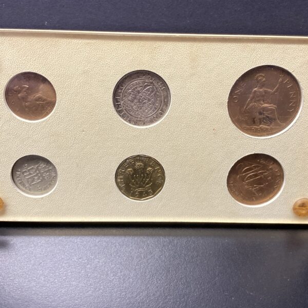 GREAT BRITAIN 6-COIN UNCIRCULATED MINT SET 1893-1943 BU Penny Pence Shilling