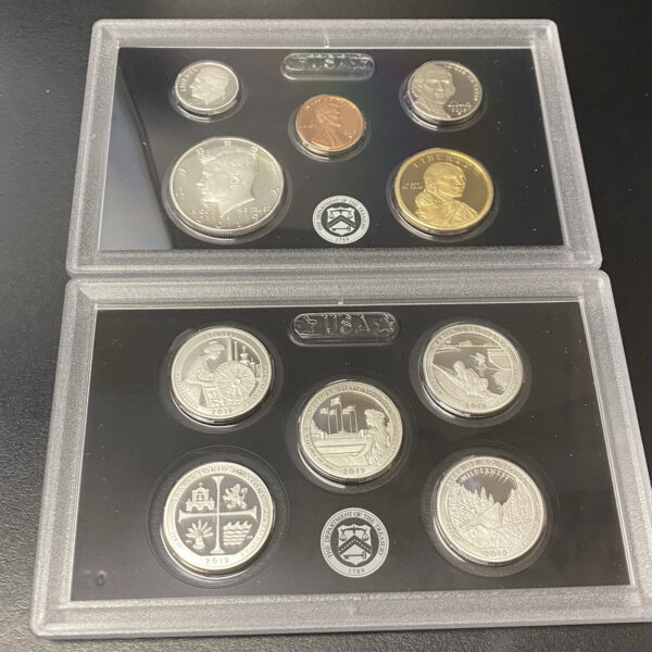 2019-S Silver Proof Set w/ West Point Reverse Proof Penny COA OPG Box 11 Coins