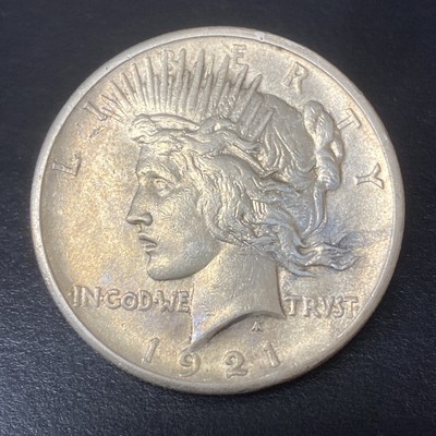 1921 $1 Silver Peace Dollar High Relief Very Fine+ Details Key Date *7192161