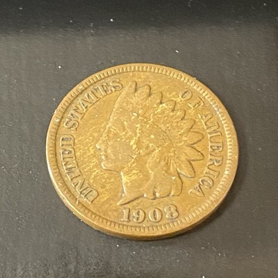 1908-S Indian Head Cent San Francisco Mint Very Fine VF Details BN *1190803