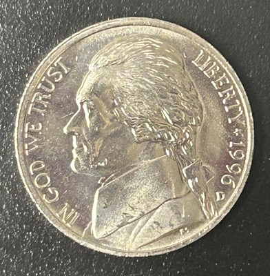 1996 D Jefferson Nickel Uncirculated US Mint 3199601